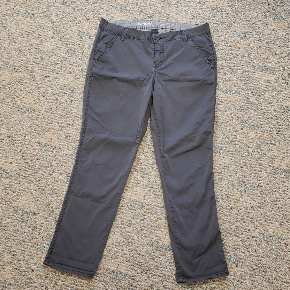 Gray chinos